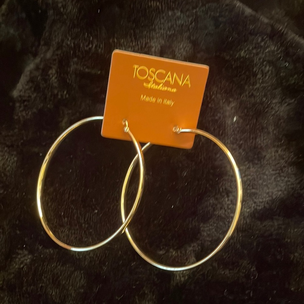 Toscana Italiano Large Hoop Earrings